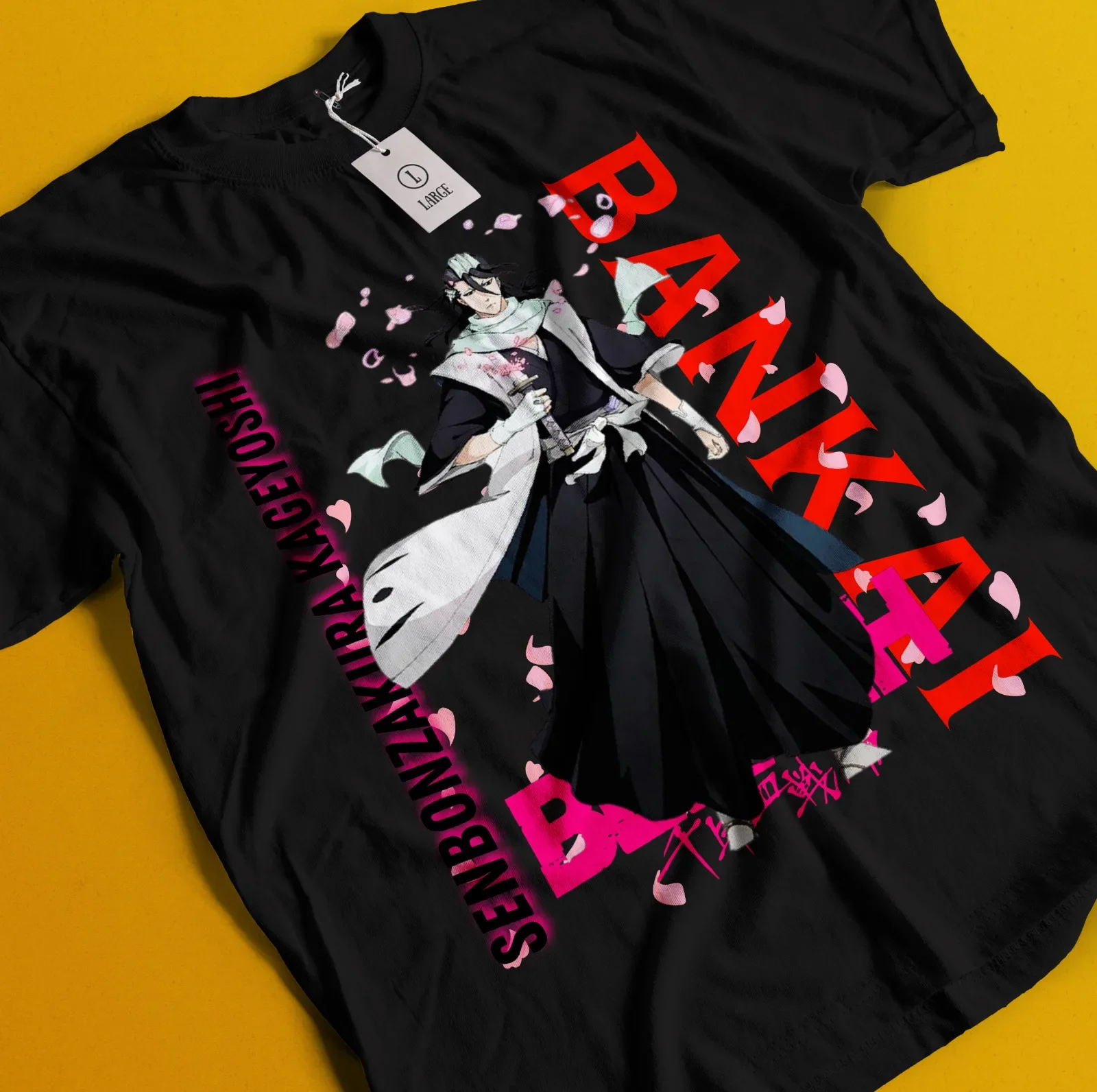Byakuya Kuchiki Shirt Bleach Anime Tshirt Aizen T-Shirt Ichigo Bankai Yhwach Tee