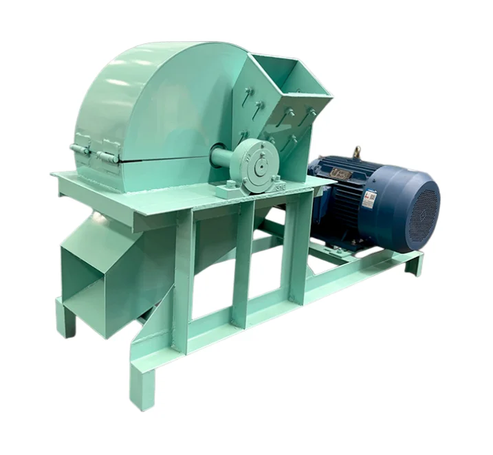 Fast crushing large feed port wood shredder wood chip machine