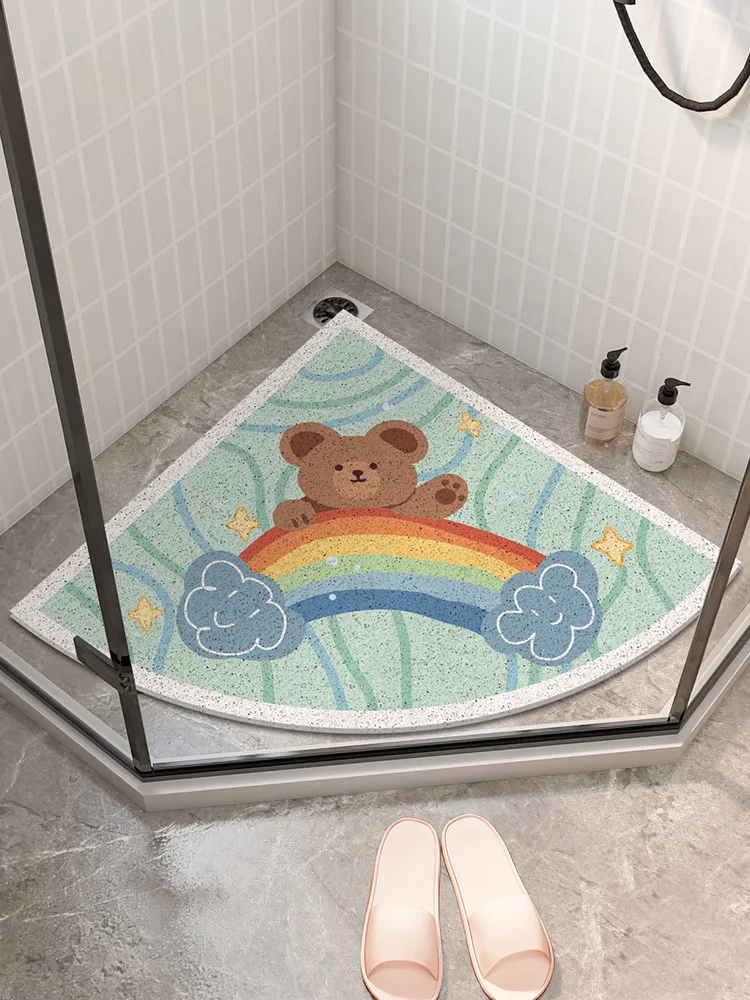 

Противоскользящий коврик Batoom с полным покрытием для ванной комнаты, водонепроницаемый, с перфорацией, для душа, декоративный коврик для дома