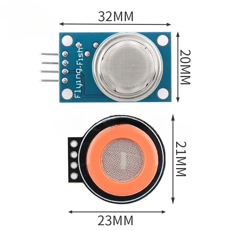 MQ-2 MQ-131 3/4/5/6/7/8/9 وحدة استشعار الغاز كشف دخان الكحول CO القابل للاحتراق
