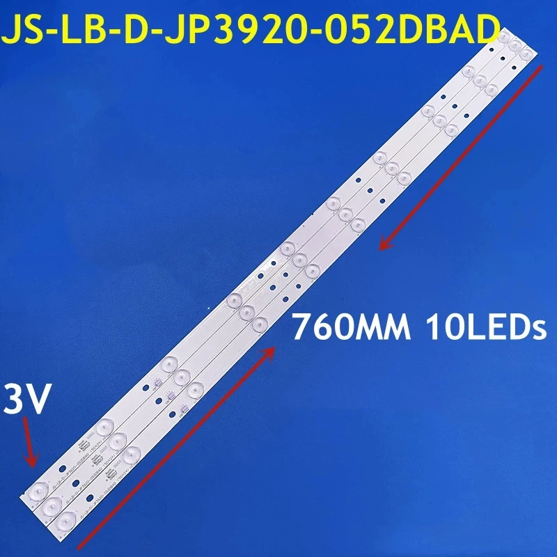 

15PCS LED Backlight strip 10 lamp D39-2000 JS-LB-D-JP3920-052DBAD For LC390TU1A11 LED39C310A LED39C330A LED39C310B