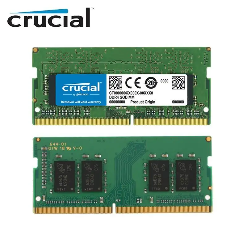 Crucial 4GB 8GB 16GB DDR4 RAM Memory 2133 2400 2666Mhz PC4-19200 21300 25600 SODIMM RAM 1.2V 260-Pin For Laptop Notebook Memory