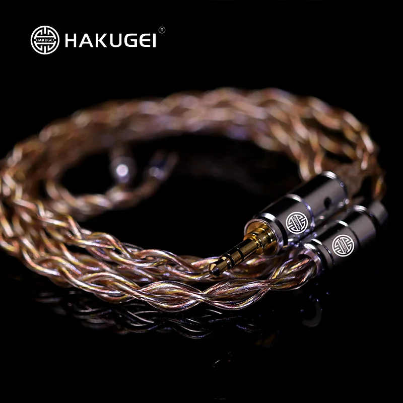 HAKUGEI Golden Bodhi Gold wisdom 3 elements cable 30 core 22awg 0.78mm MMCX QDC UE upgrade cable for Aria S8 KATO