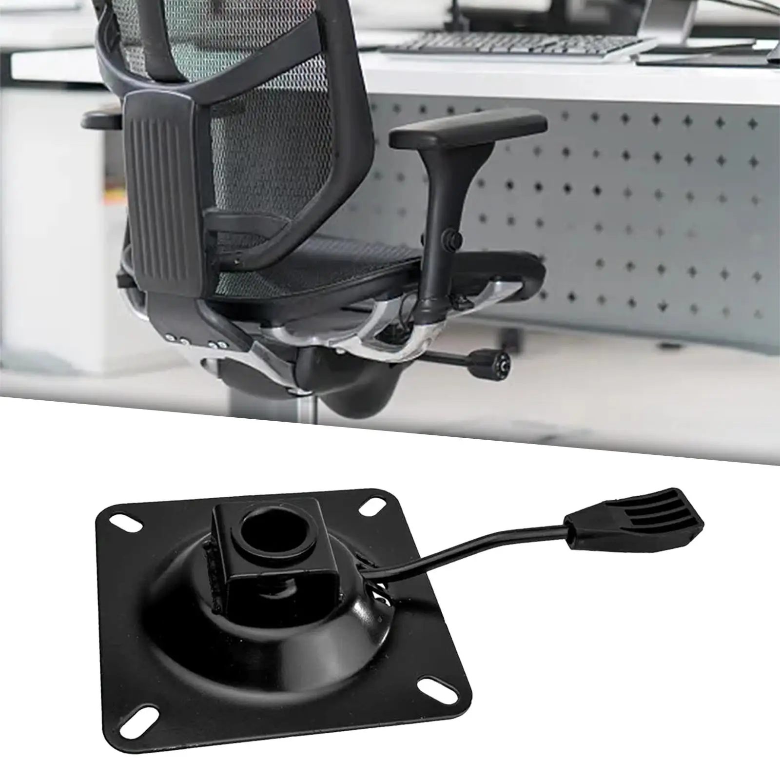 

Rotating Chair Base Mount Plate Heavy Duty Iron Swivel Plate for Recliners Bar Chairs Home Furniture
