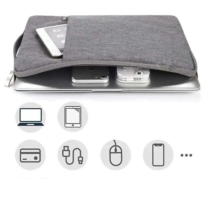 مقاوم للماء حقيبة كمبيوتر محمول حافظة لماك بوك برو اير 13 14 M5 M4 M3 M2 15 16 11 12 بوصة ماك غطاء اكسسوارات سستة الحقيبة