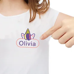 Etiqueta de transferencia de calor personalizada para ropa, pegatinas térmicas con dibujos animados para planchar, impresión en camisetas, sudaderas con capucha, parches para ropa