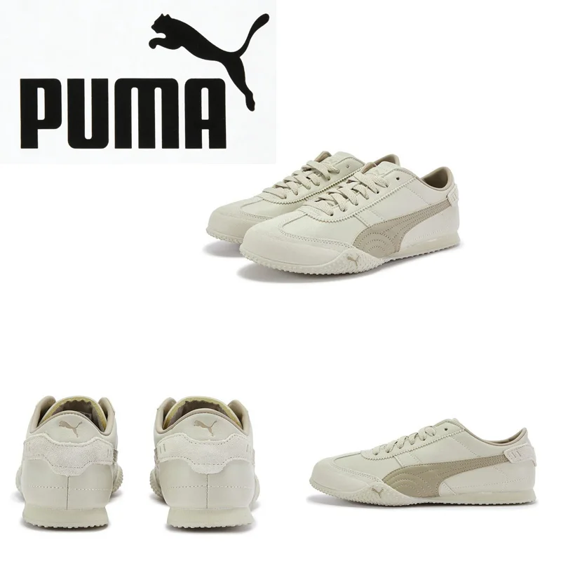 PUMA Womens Retro Low Top Lifestyle Sneakers 405256-14 Beige Taupe Suede Upper Casual Shoes