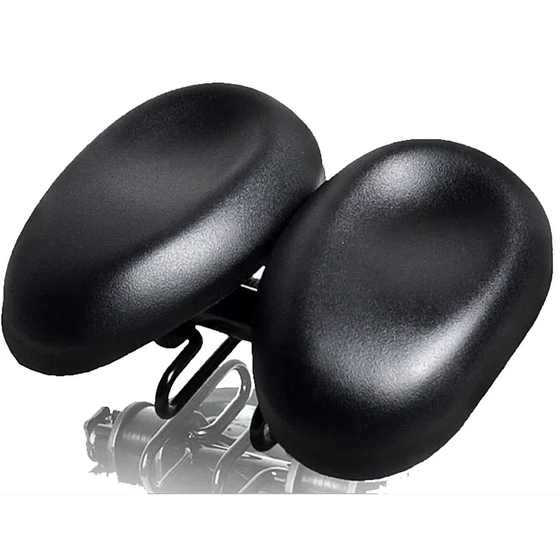 Bike Seat Widened Mountain Bike Long-distance Riding Soft Seat Cushion Comfortable No Nose Saddle