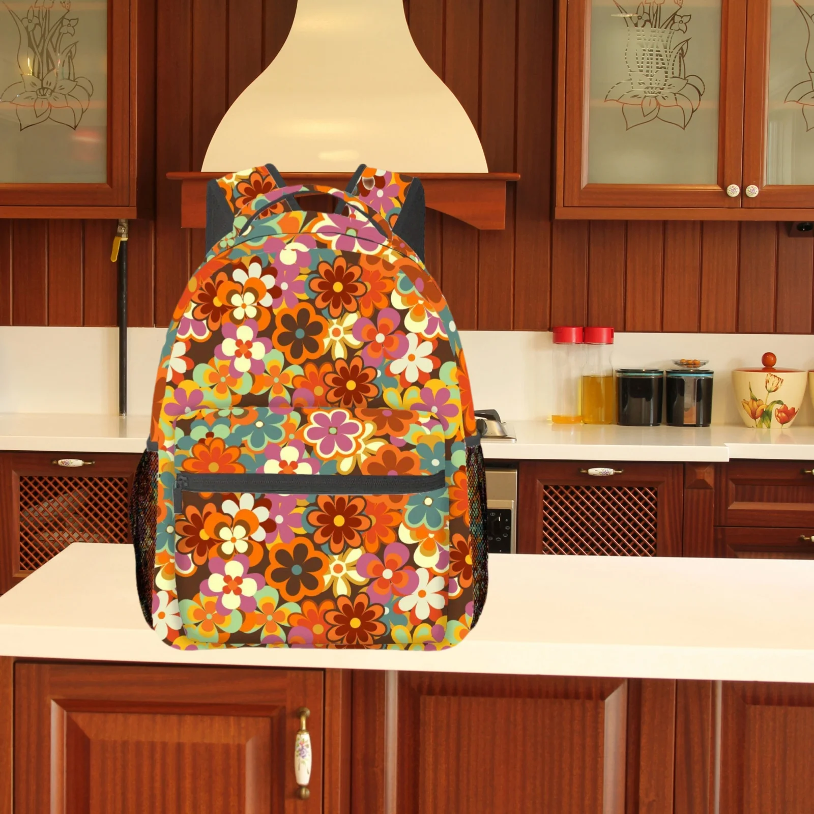 Large Capacity Vintage Backpack Unique Floral Backpack Suitable for Books Daily Use Outings And Travel Featuring