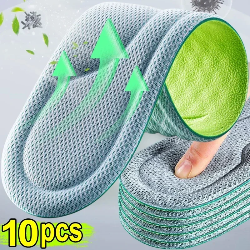 Unisex Soft Memory Foam Orthopedic Insoles Deodorizing Insole for Shoes Sports Absorbs Sweat Soft Antibacterial Shoe Accessories