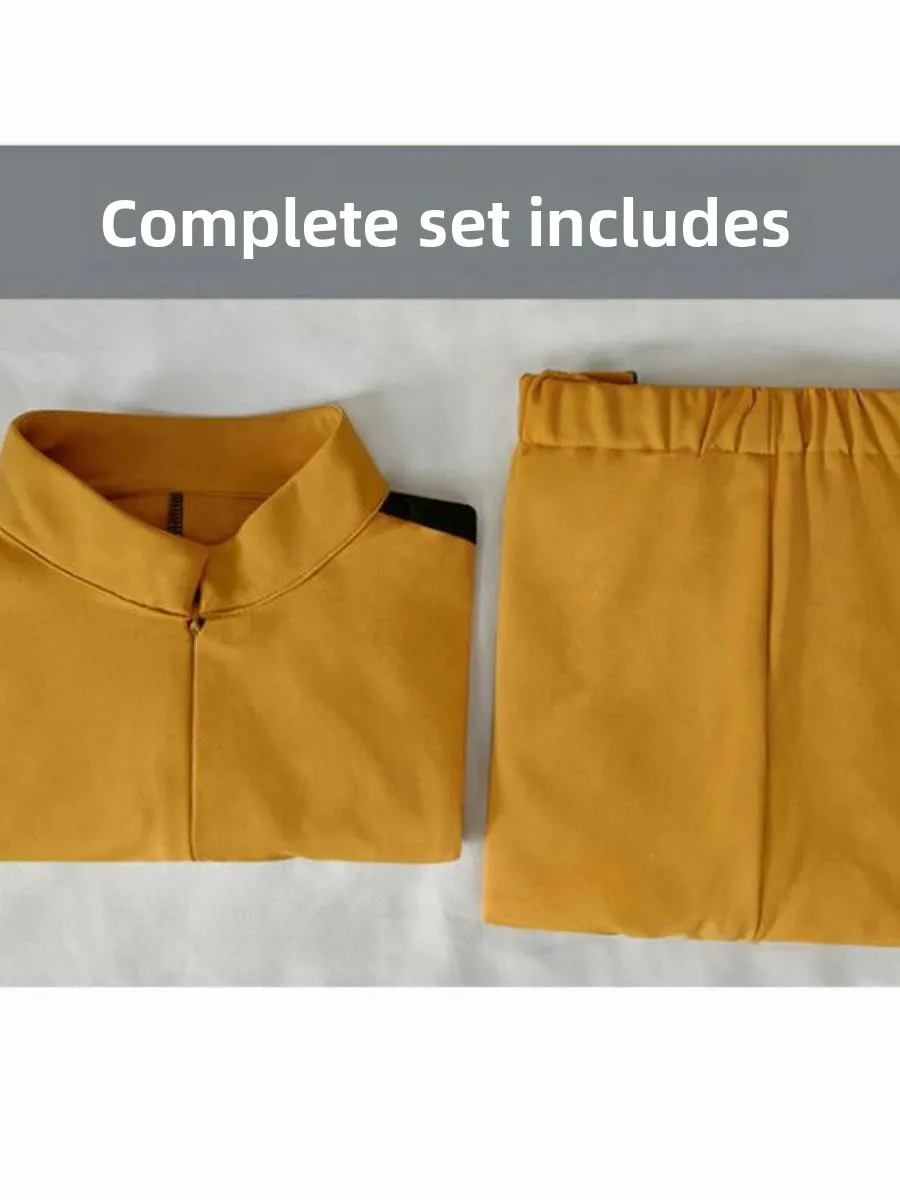 Novo doce matar bill cosplay casamento amarelo conjunto loween traje tery chen desempenho de palco tradicional chinês roupa feminina