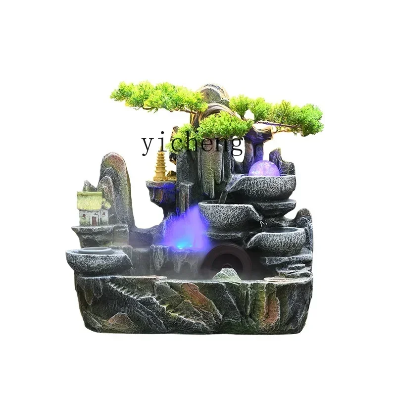 

feng shui wheel rockery fountain office living room lucky landscape ornament decoration