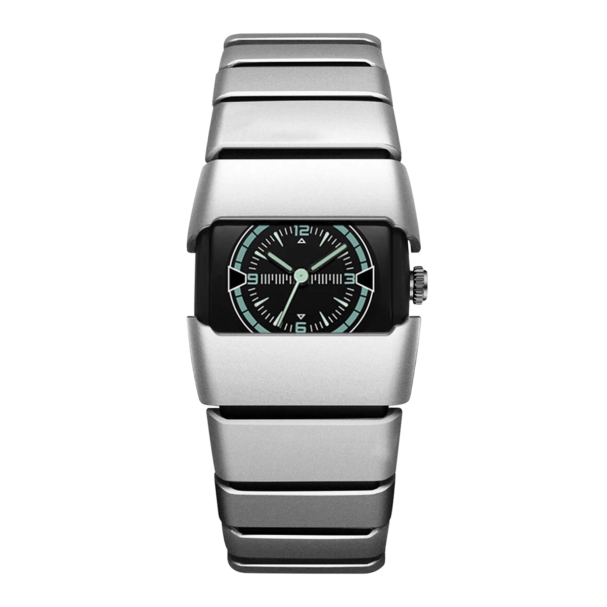 1-piece new watch, polygonal dial, fashionable and trendy accessory for outfit coordination, with a premium feel