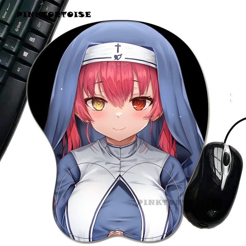 

PINKTORTOISE LAPTOP Creative Sexy Mouse Pad Amamiya Yuuko Anime 3D Breast Mousepad MOUS PAD MAT Wrist Rest Silicone Mouse Mat