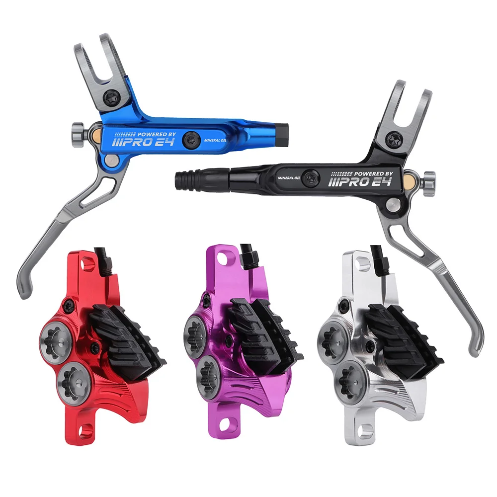 IIIPRO E4 Bicycle Hydraulic Disc Brake 800/1550mm Aluminum Alloy MTB Mountain Bike Oil Brake Caliper Sets Front & Rear