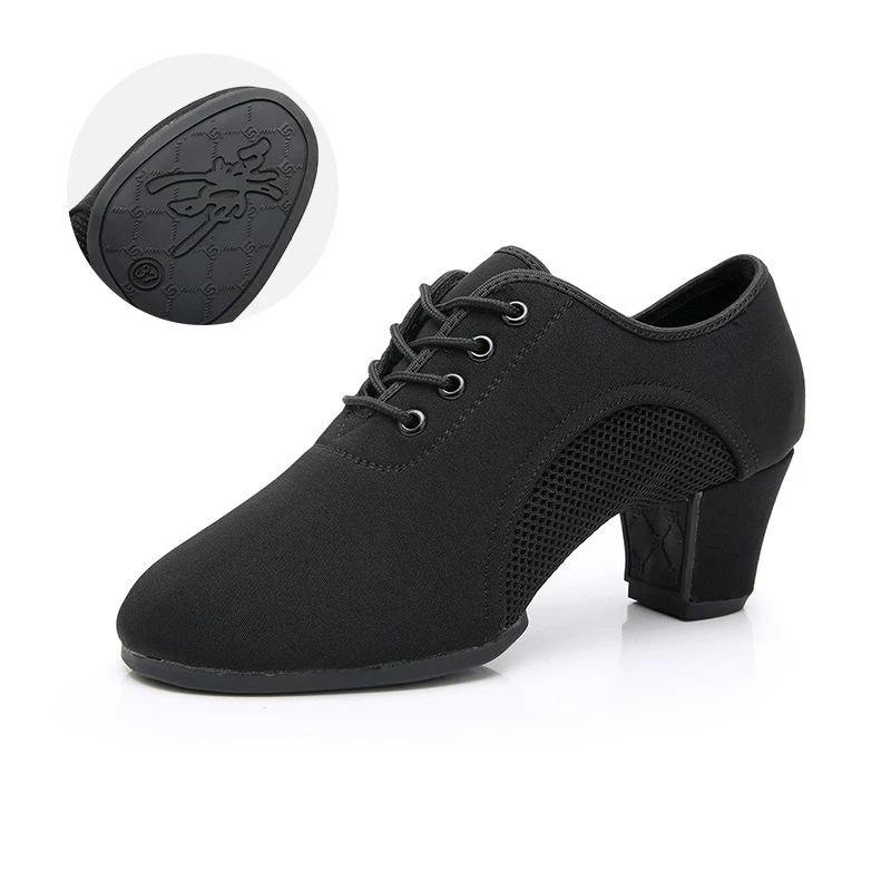 Zapatos de baile latino para mujer, zapatillas de baile de salón, Jazz, Salsa, tacones altos, entrenamiento, Tango moderno