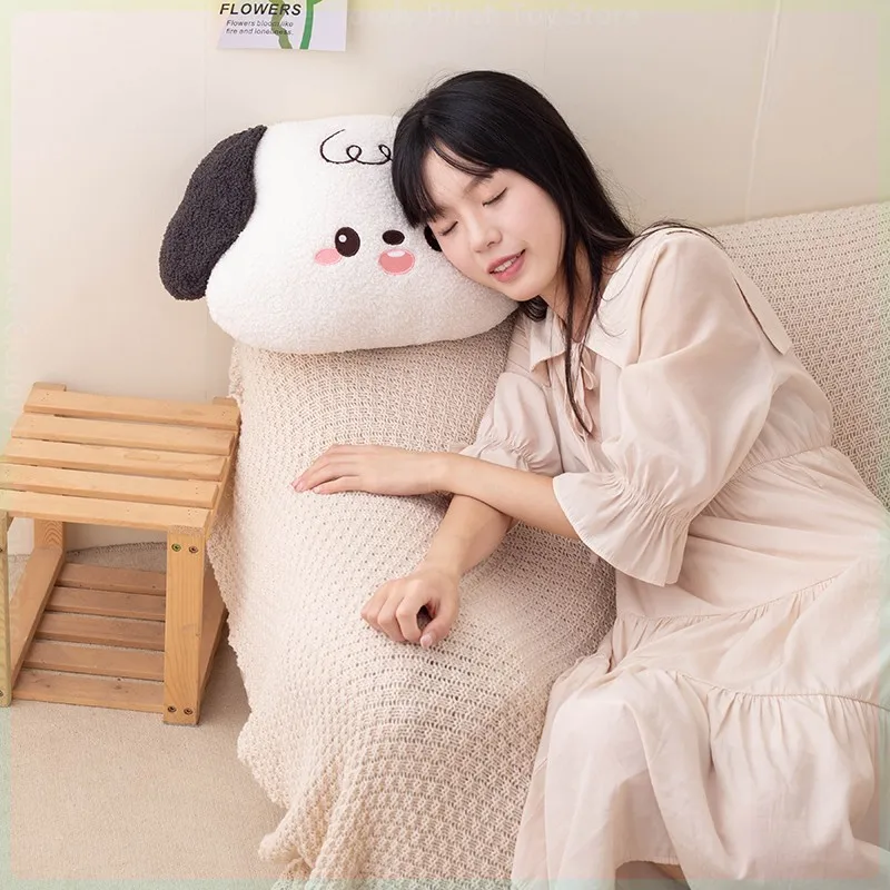 Kawaii Fluffy Sheep Puppy Plush Throw Pillow Toy Cute Cartoon Stuffed Animals Plushies Soft Sofa Cushion Home Room Decor Gifts