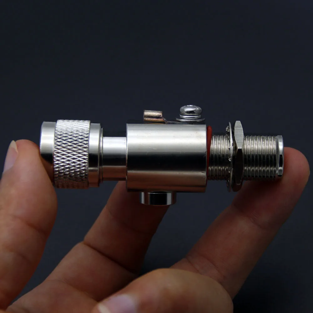 Protector contra sobretensiones de pararrayos Coaxial N tipo macho a hembra protección de descarga de Gas para HAM CB Radio WLAN WiFi 50ohm