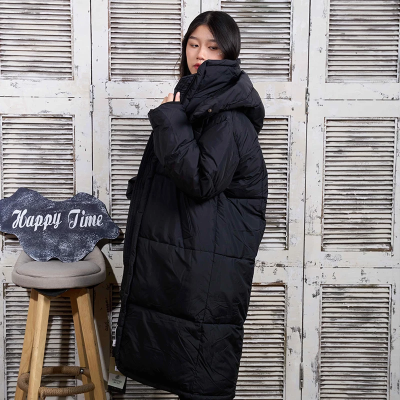 

Faionable Thiened Cotton Jaet Women's Mid-Length Bread Sle Coat Winter New Arrival Korean Version Sweet College Sle