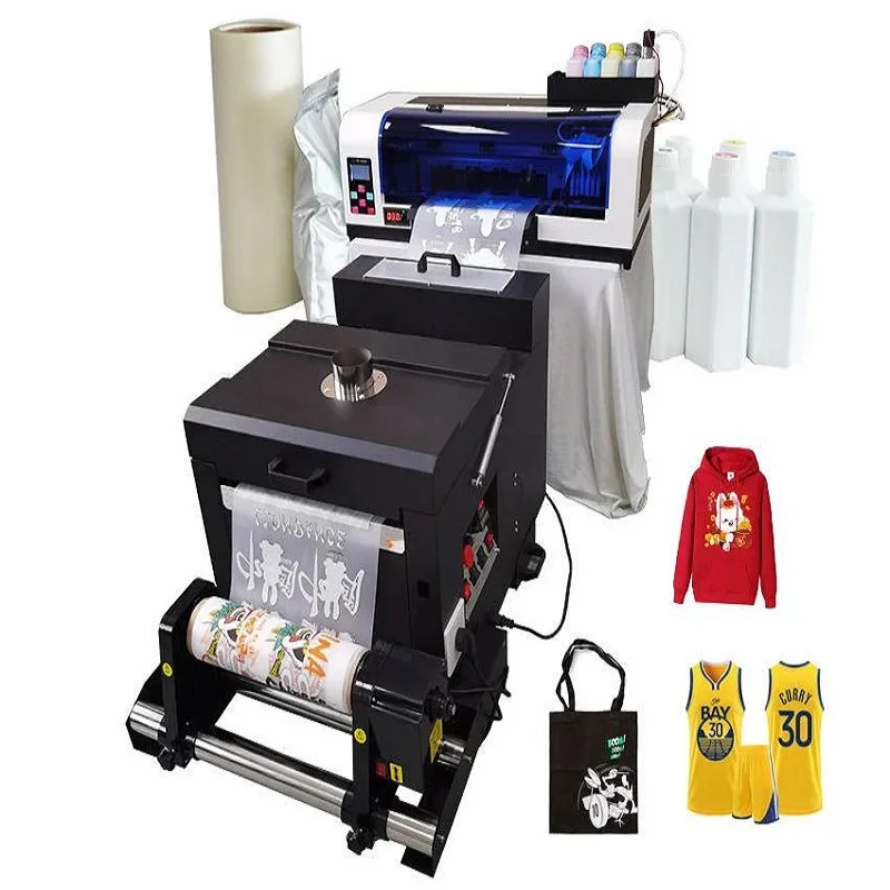 

A3 Size 33 Cm 30 Cm Two Print Heads Cloth T Shirt Sublimation Printing Machine XP600 Direct To Film Vinyl Transfer DTF Printer