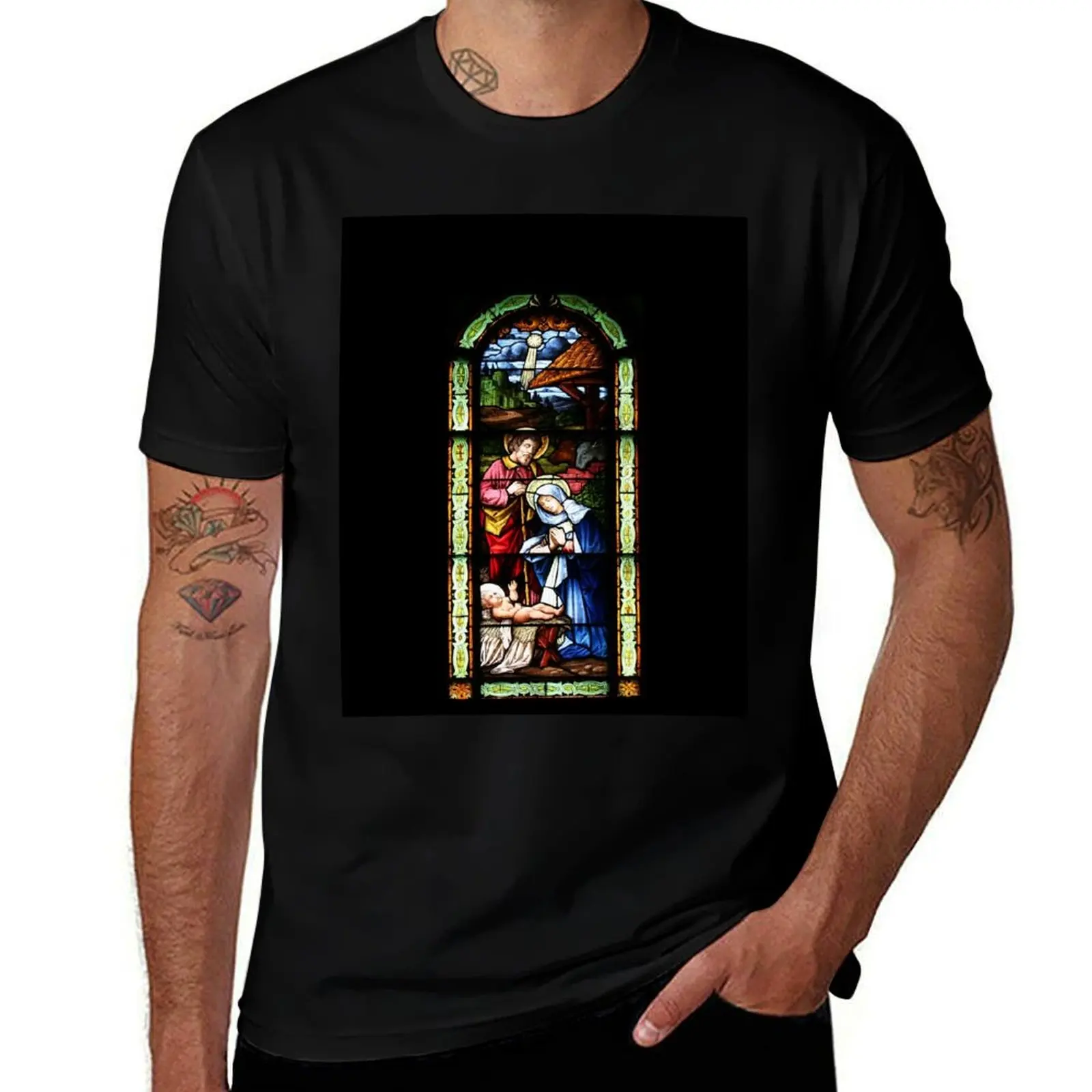Nativity Star T-Shirt Fashion Letter Print T-Shirt