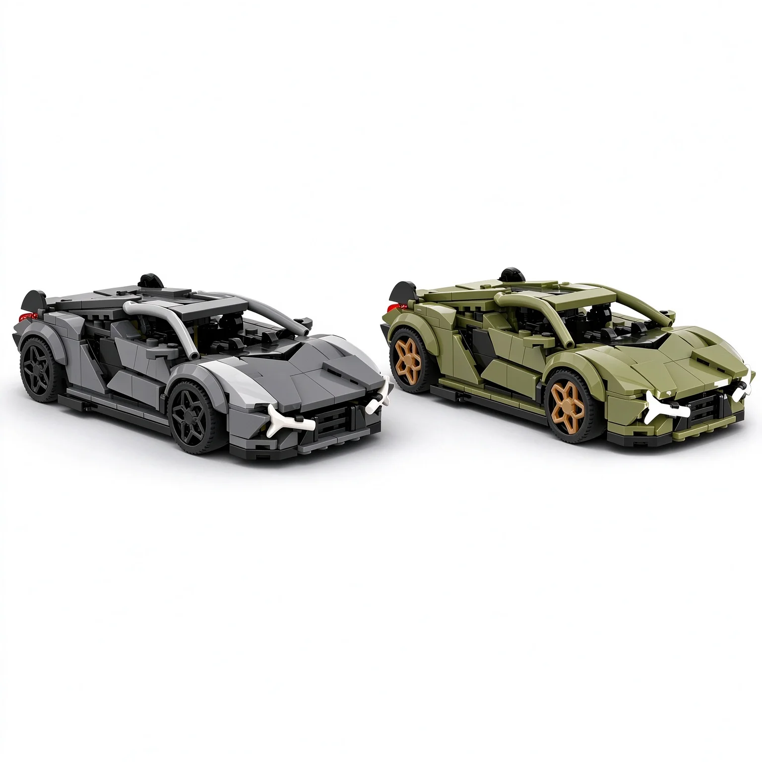 PolaDeer MOC 387PCS Sian Urban Supercar Garage Building Blocks DIY Assembly Model Intellectual Toy Brick Boyfriend Birthday Gift