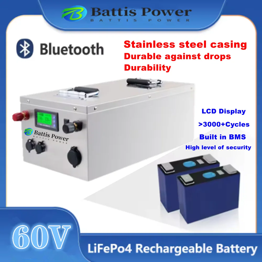 Аккумулятор 60 В 20 Ач 30 Ач 40 Ач 50 Ач 60 Ач 75 Ач 100 Ач 120 Ач литиевый для двухколесного рикша AGV Demo Go Cart Скейтборд Гольф-кар