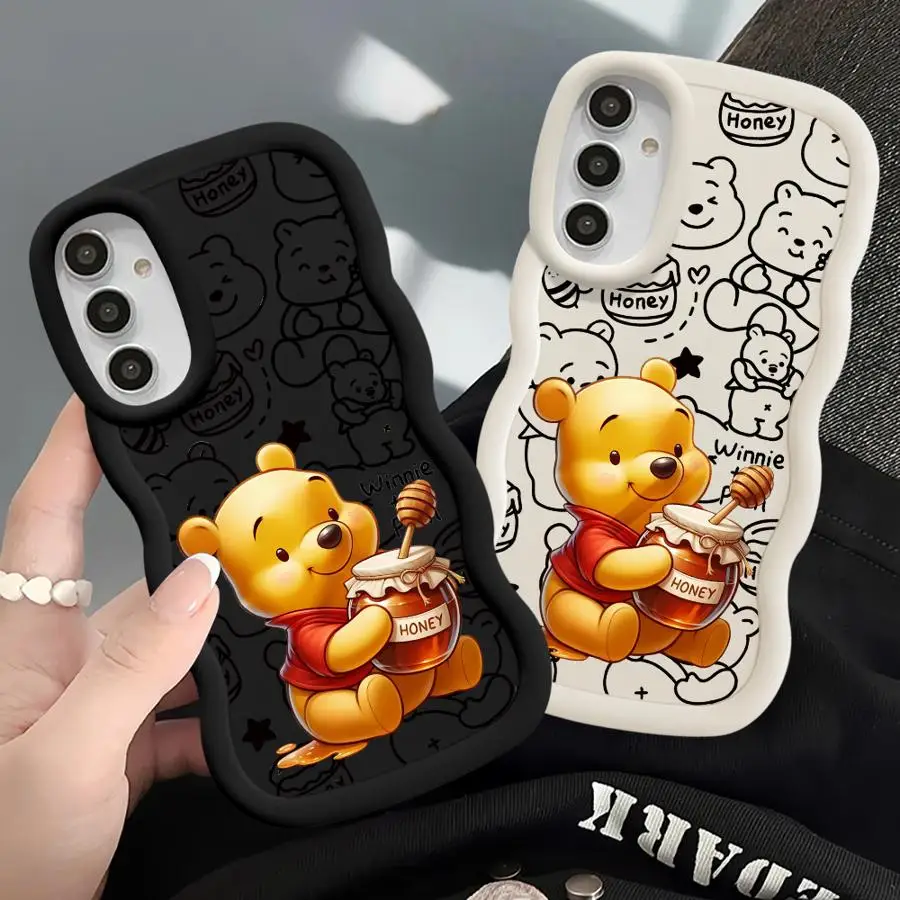 กรณีTPUนุ่มสําหรับSamsung Galaxy A26 A25 A14 A36 A35 A21s A23 A24 A32 A11 A12 A15 A16 Disney Winnie The Pooh
