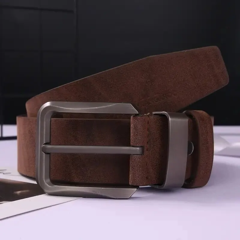 Men's Belt Metal Needle Buckle Belt Business Or Leisure Trend Authentic High End Belt Paired with Jeans Work Wear Belt Plus Size image 6