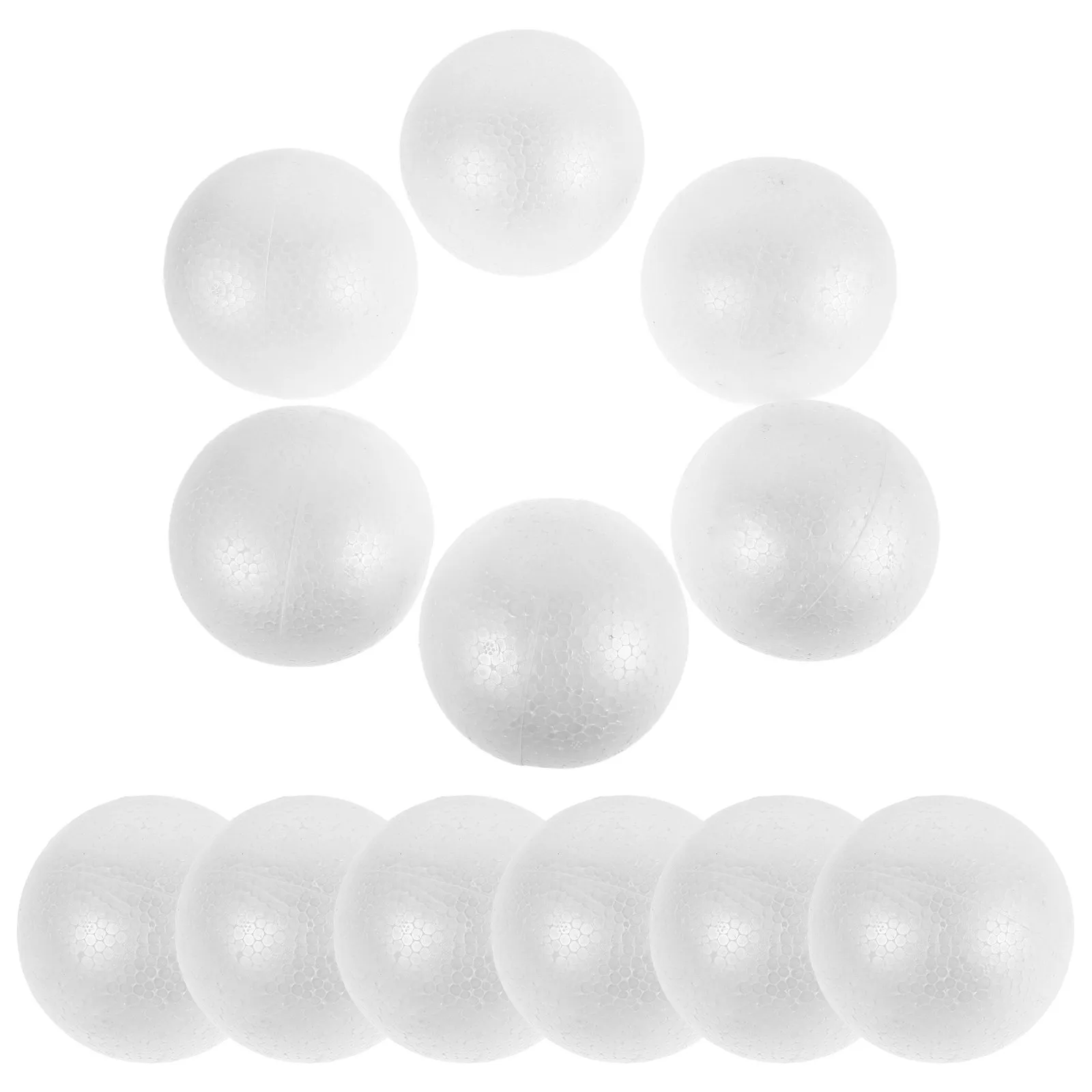 12Pcs White Foam Ball 8Cm Polystyrene Foam Ball for Crafting DIY Christmas Ornaments Valentine's Day Decorations Wedding Stage view 3