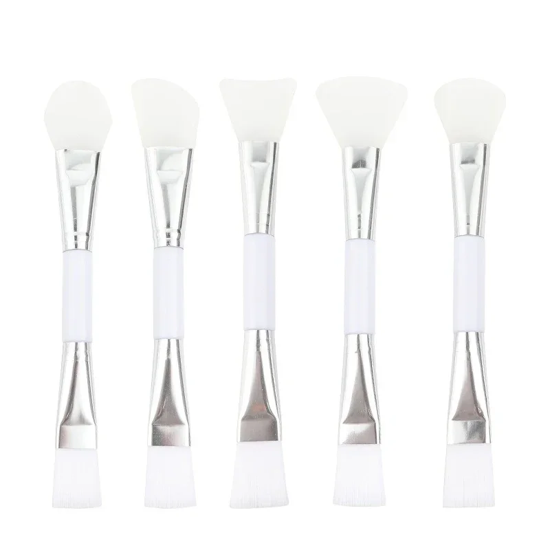 Silicone Double-headed Facial Mud Mask Brushes Transparent Mud Mixing Makeup Cosmetic Beauty Tools Woman Face Care Applicator