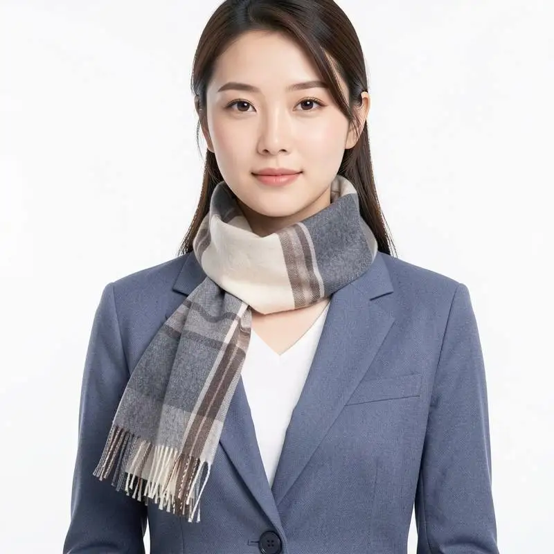 neck gaiter wind resistant trendy for winter for daily use neck scarf neutral tone half for ladies neck gaiter