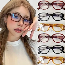 Retro Korean Anti Blue Light Glasses Frame Men Women Ins Y2K Clear Lens Computer Eyeglasses Square Eyewear Decorative Goggles
