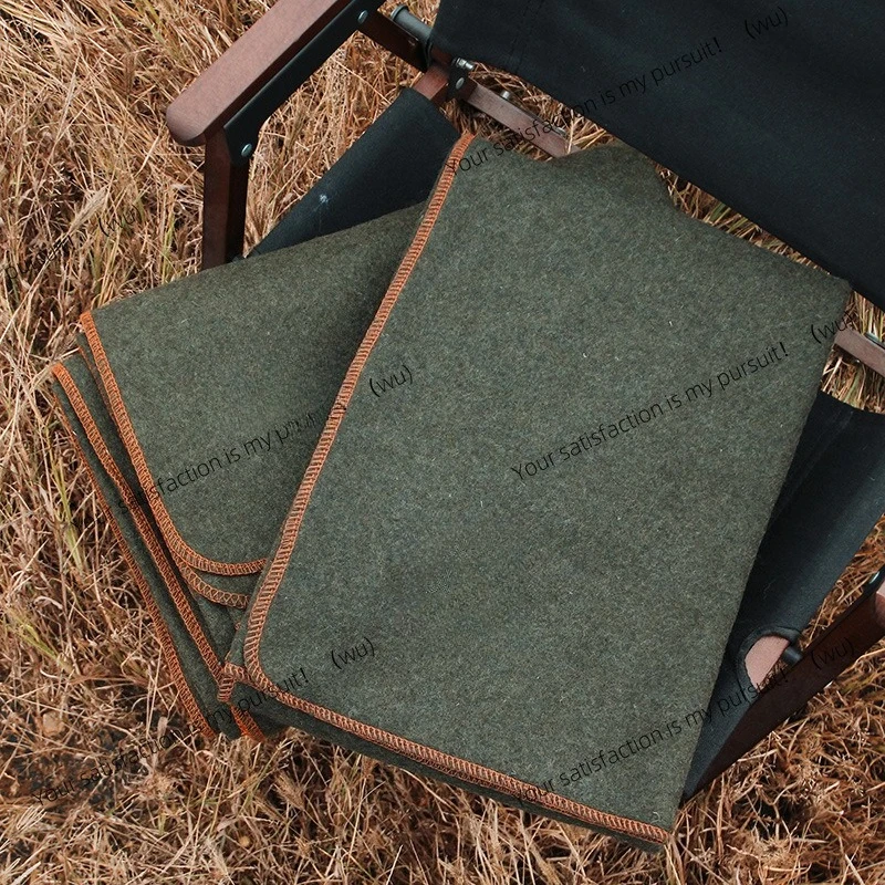 

Шерстяное одеяло с высоким содержанием шерсти, утолщенное термопрокладка для кемпинга, пикника, шаль, моющаяся