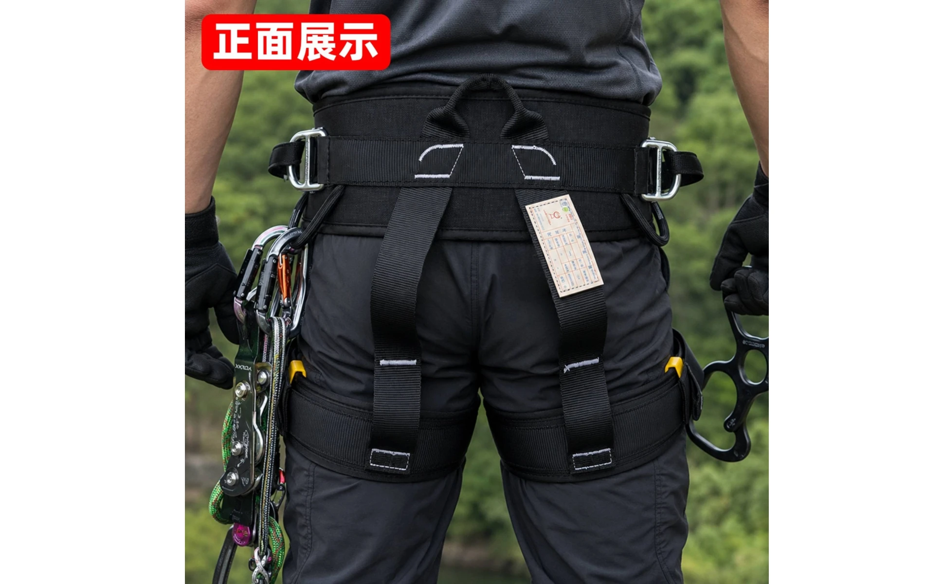 Full-Body Safety Harness Ventilated Harness with Mesh Padding Comfortable Heavy-Duty for Workers, Fall Protection, Climbing