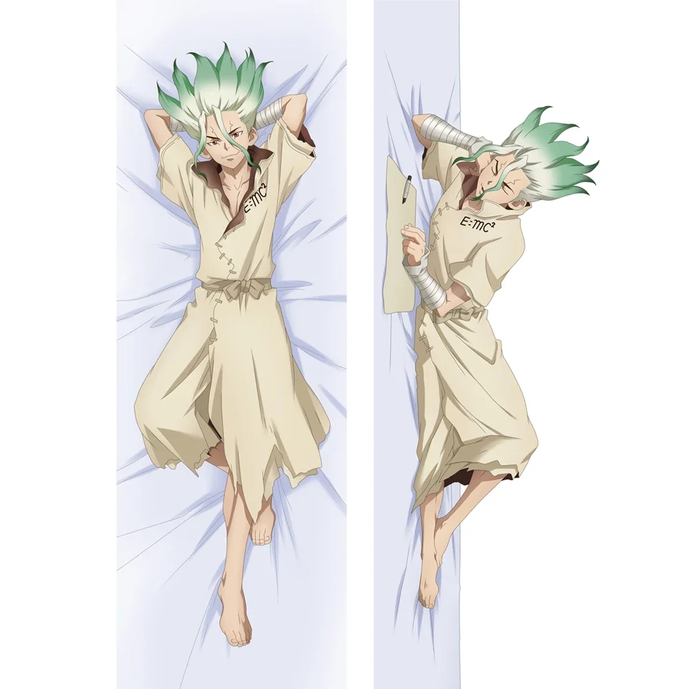 Anime Ishigami Senkuu Dakimakura Hugging Body Pillow Case Double Sides Printed Pillow Cover Home Bedding 120/150/160/170/180cm