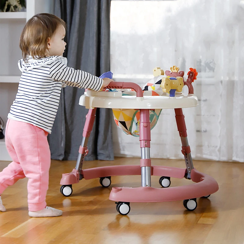 Baby Walker Pushes The Foldable U-shaped Baby Walker Anti-o-leg Multifunctional Walker Push Car for Kids Baby Car Walker