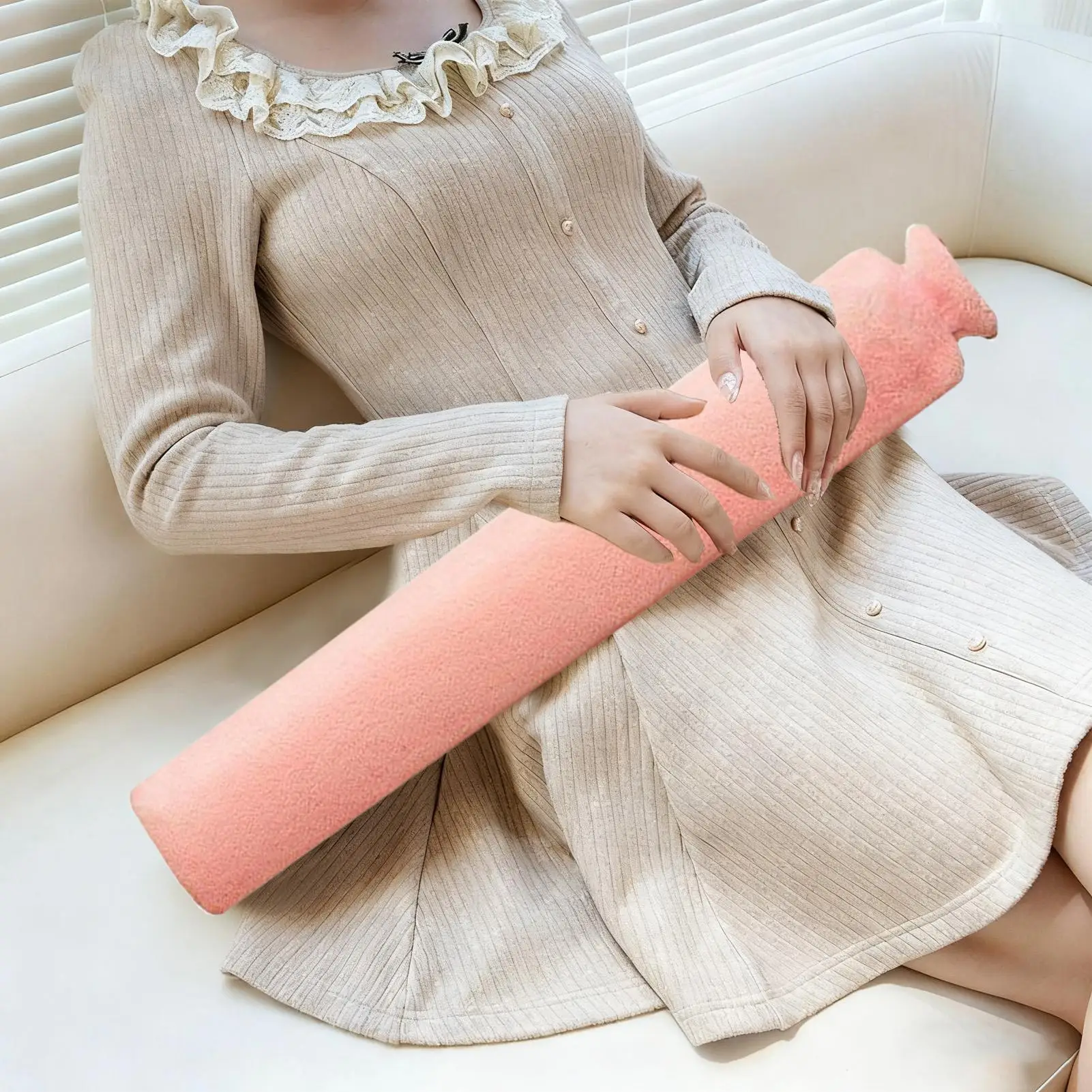 

Long Hot Water Bottle Heat Retention 30Inch Warmer Long Hot Water Bed Warmer For Back Hand Neck Legs Shoulder Camping Travel