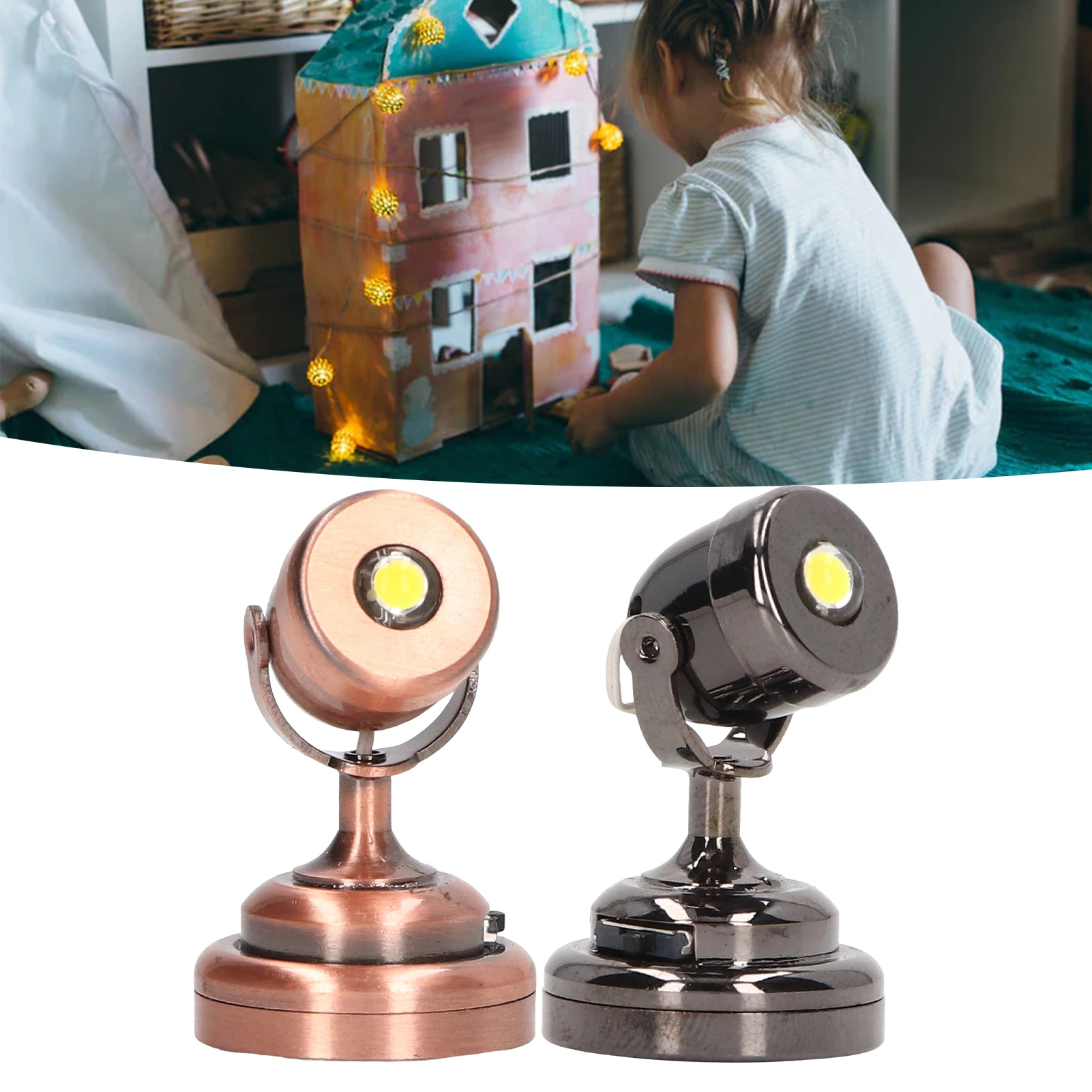 1:12 casa de bonecas luz laser casa de bonecas luz laser led luz laser em miniatura com base para casa de boneca 1:12