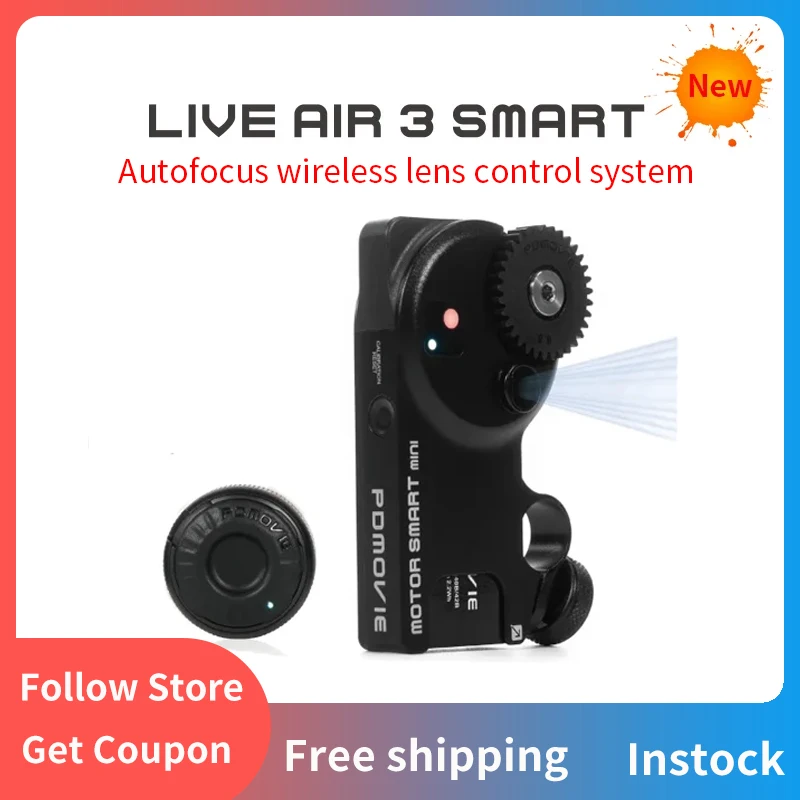 

PDMOVIE LIVE AIR 3 SMART LiDAR Autofocus wireless lens control system Handheld Shooting With Independent Power Supply