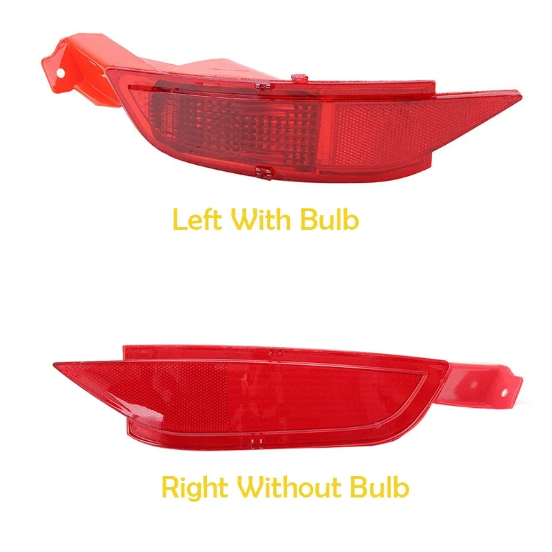 For Ford Fiesta MK7 Hatchback 2008 2009 2010-2012 Car Rear Bumper Reflector Red Left Side (With Bulb) Right Side(Without Bulb)
