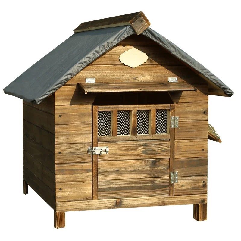 

Kennel Solid Wood Indoor and Outdoor Pet Room Rainwater Proof Sun Protection and Anti-Corrosion