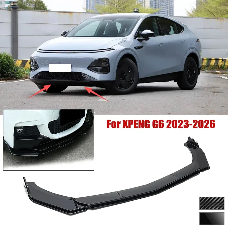 5pcs Front Bumper Shovel For XPENG G6 2023-2026 Spoiler Front Bumper Deflector Anti Scratch Protection Device Accessories