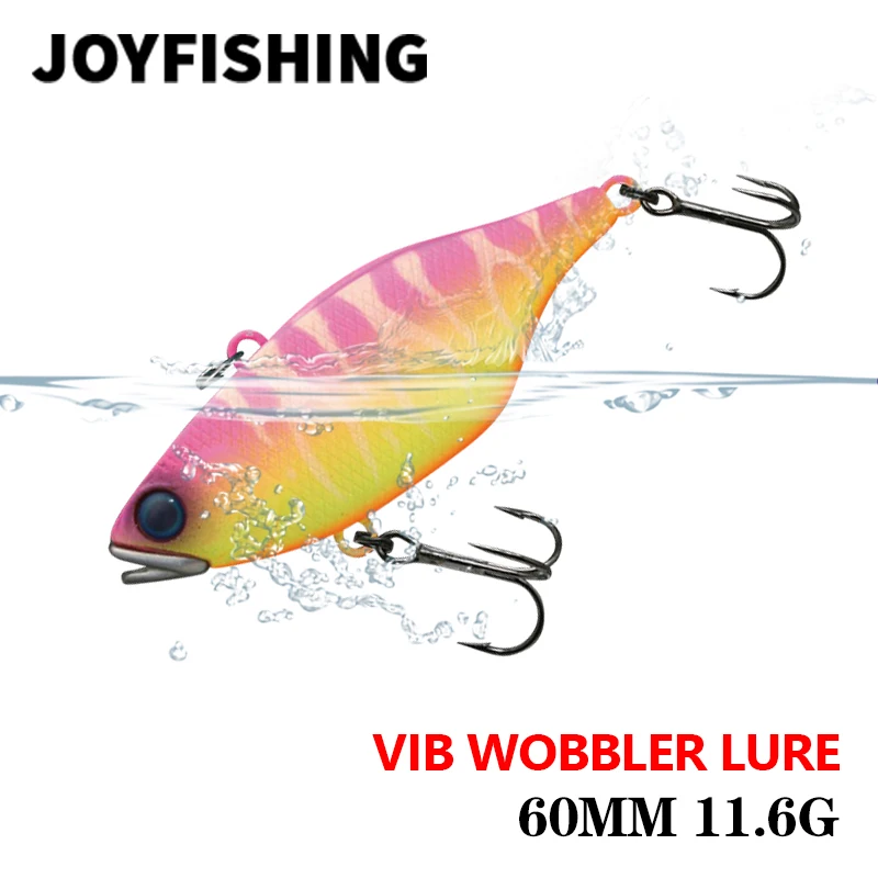 1Pcs 60mm 11.6g VIBRATION Crankbait Wobbler Sinking Fishing Lure VIB Lipless Crank for Bass Pike Hard Bait Pesca Isca 9189