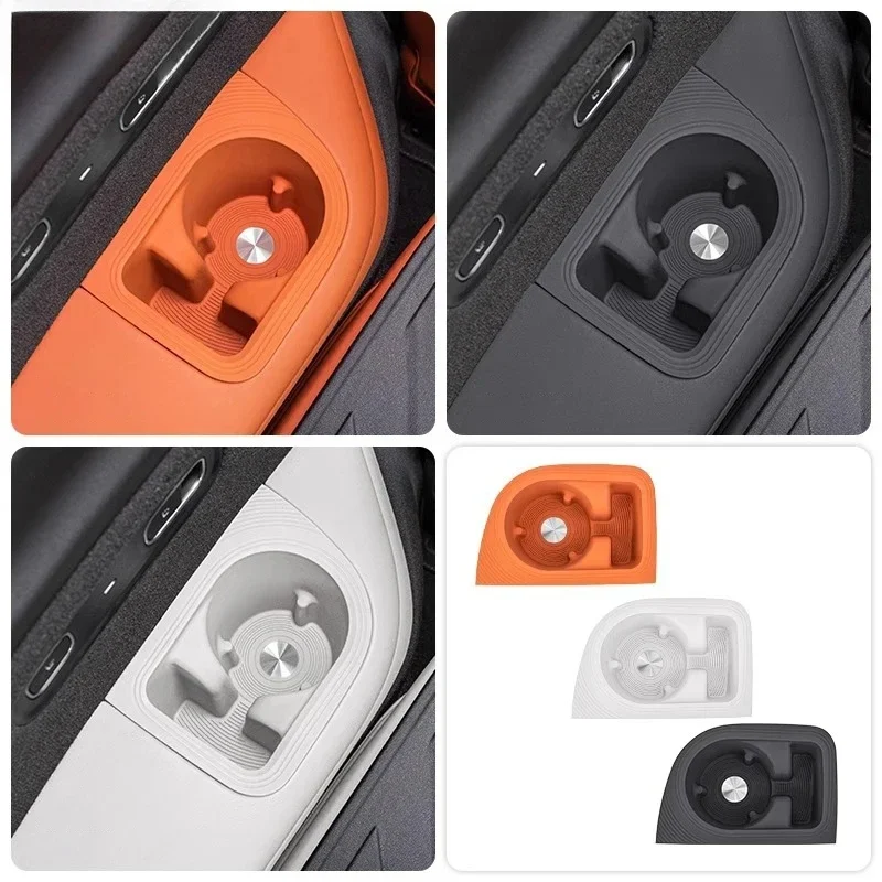 For Lixiang L8 L9 2024 2023 2022 Car Styling Third Row Drain Cup Holder Silicone Coaster Storage Box Auto Accessories