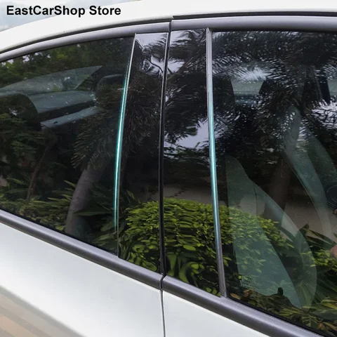 Для Toyota Highlander XU70 Kluger 2021-2026 автомобиль B C столб средняя центральная колонна ПК декоративная полоса для окна наклейка крышка