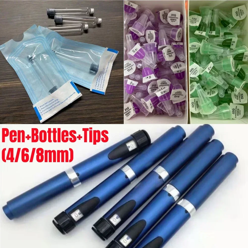 

20Pcs Medical Aesthetics Magic Pen Disposable 3ml Empty Cassette Bottle for Lilly Insulin Cartridges Injection Pen Tattoo Pen