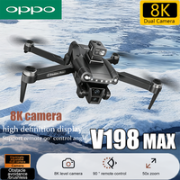 OPPO V198MAX GPS Drone 8K Professional Camera Aerial FPV Brush Laser Obstacle with Large Screen Remote Control Folding Dron