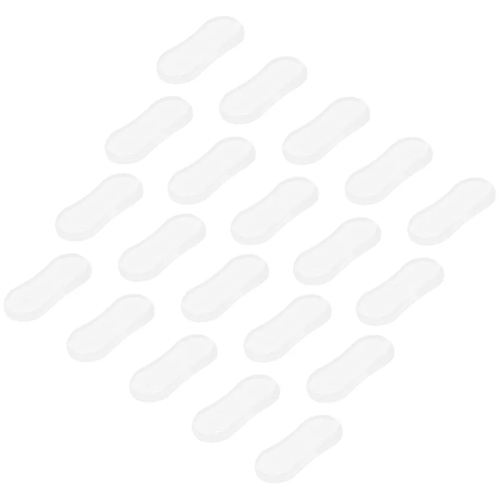 

20pcs Toilet Seat Bumpers Cushioning Pads Lid Gaskets Buffer Kits Bidet Parts Replacement Silent Design Comfortable Elastic