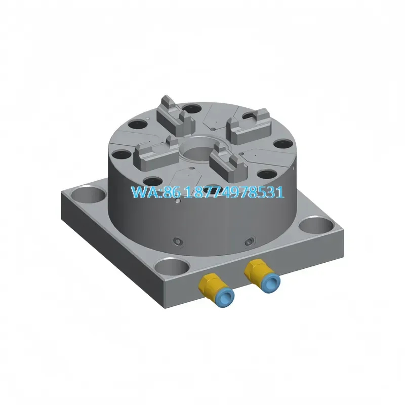 Wmwmnu for ITS System Automatic Rapid Action Chuck 6000N 0.002mm With Air Detection Anti Reverse Side Bottom Intake Location